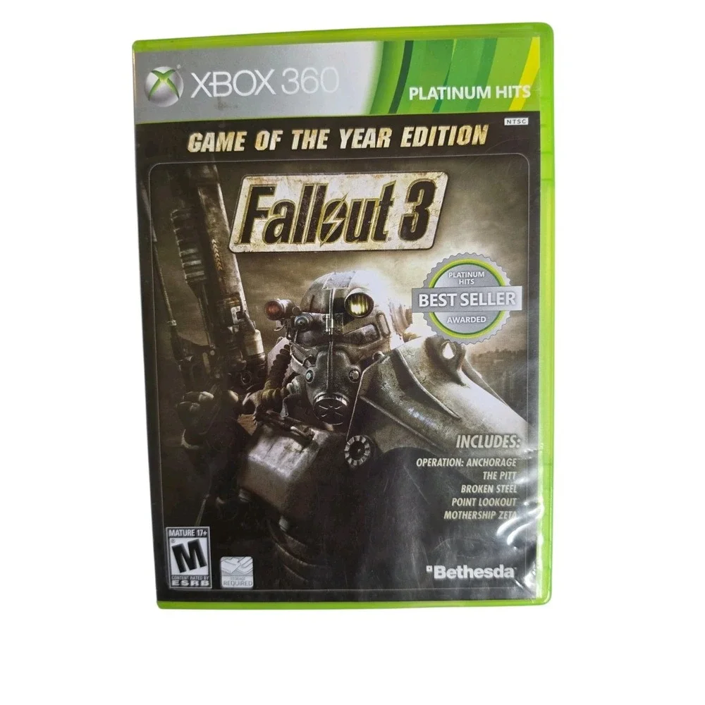 Fallout 3 Xbox 360 Game of The Year Edition Platinum Hits Best Seller